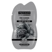 Masca pell-off pentru curatarea porilor cu cenusa vulcanica For Men, 15 ml, Freeman
