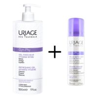 Pachet Gyn Phy Gel pentru igiena intima 500 ml + Gyn Phy Spray pentru igiena intima 50 ml, Uriage