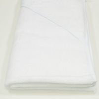 Prosop cu capison bumbac, 80x80 cm, Alb
