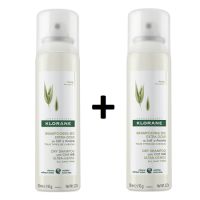 Pachet Sampon uscat cu lapte de ovaz, 2x150 ml, Klorane