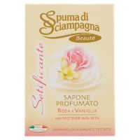 Sapun cu trandafir si vanilie, 90 gr, Setificante, Spuma di Sciampagna