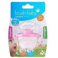 Suzeta cu rol de periuta de dinti Frontease, +3 luni, roz, Brush Baby