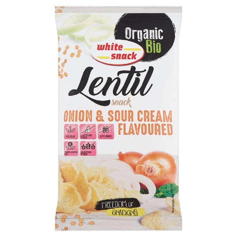 Snacks din linte cu ceapa si smantana, 45 g, White Snack