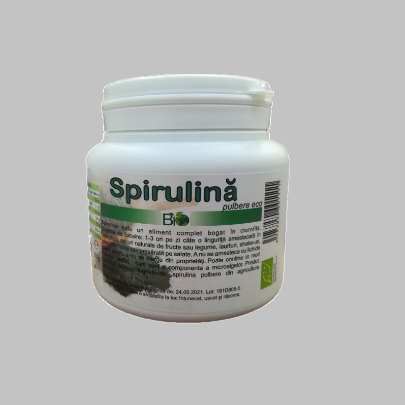 Spirulina pulbere Eco, 250 gr, Managis