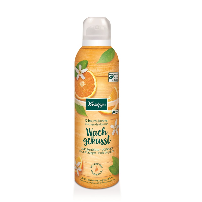 Spuma de dus Flori de portocal si ulei de Jojoba, 200 ml, Kneipp