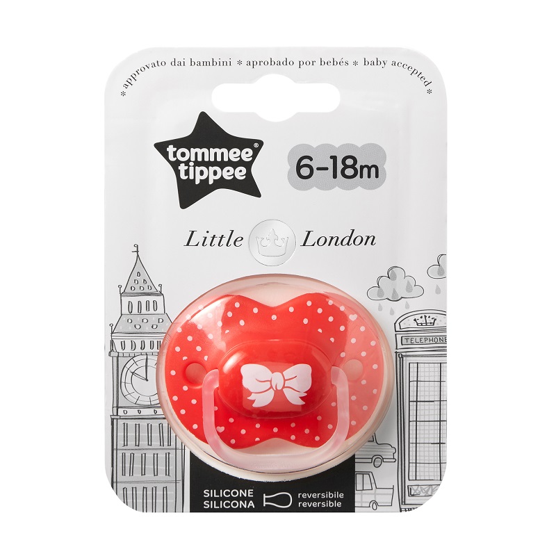 Suzeta ortodontica pentru fete Little London, 6-18 luni, Tommee Tippee