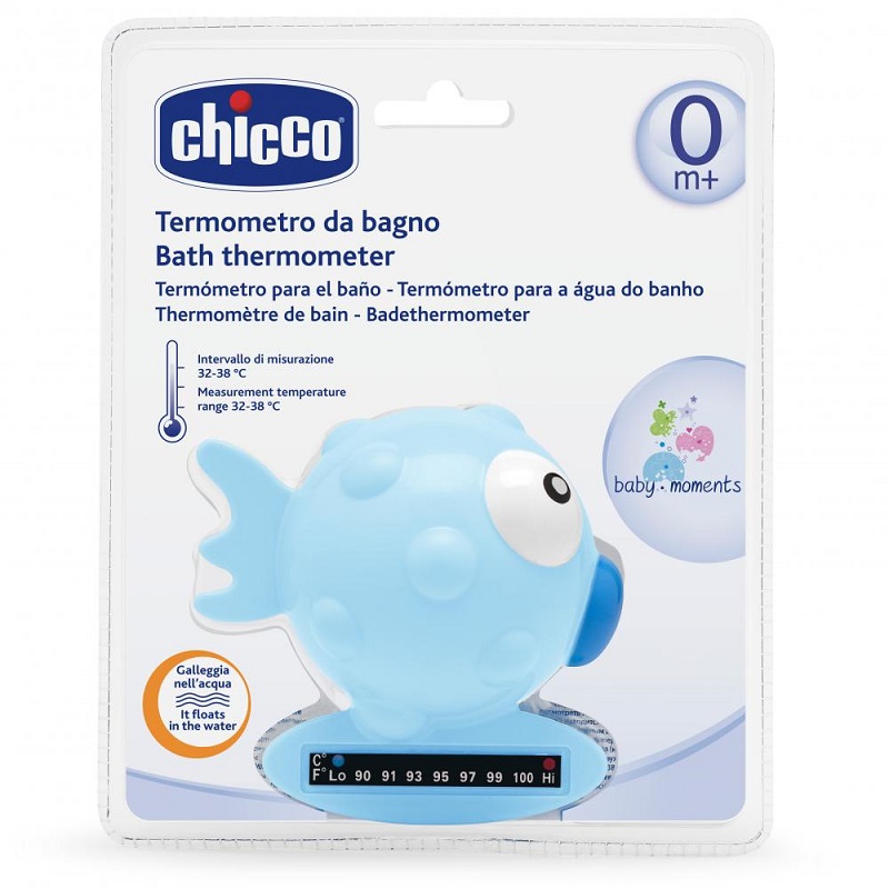 Termometru digital in forma de peste, Blue, 0 luni+, 06564-7, Chicco