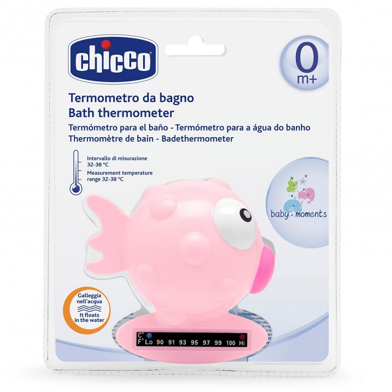 Termometru digital in forma de peste, Pink, 0 luni+, 06564-7, Chicco