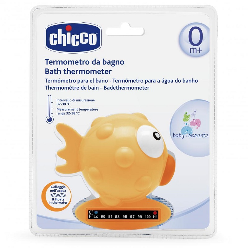 Termometru digital in forma de peste, Orange, 0 luni+, 06564-7, Chicco