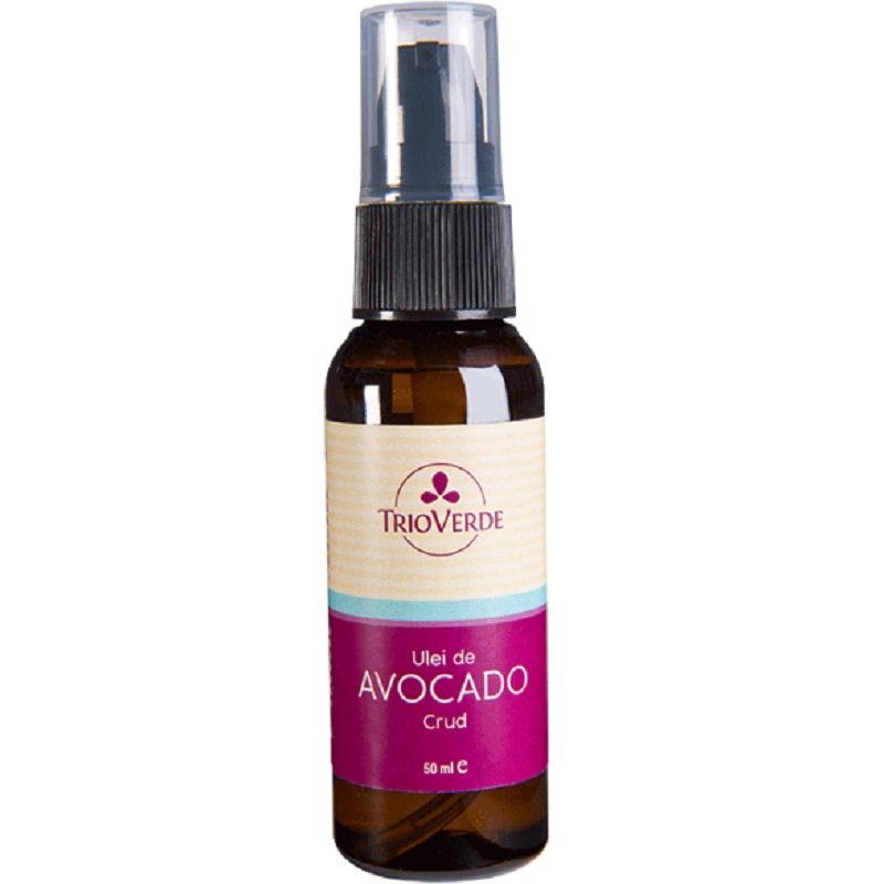 Ulei de avocado rafinat, 50 ml, Trio Verde