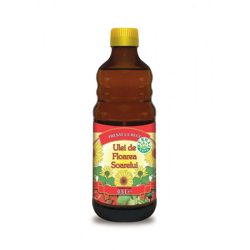 Ulei de floare soareluli, 500 ml, Herbal Sana