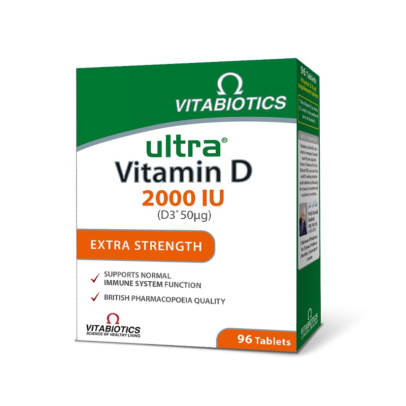 Ultra Vitamin D3, 2000 IU, 96 tablete, Vitabiotics