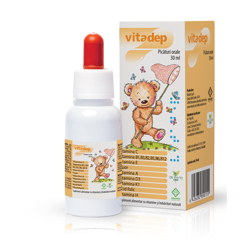 Vitadep Picaturi orale, 30 ml, Dr Phyto