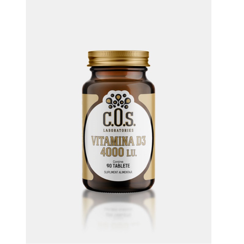 Vitamina D3 4000 I.U., 90 tablete, Cos Laboratories