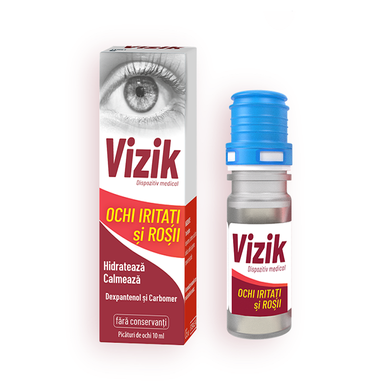 Picaturi pentru ochi iritati si rosii, 10 ml, Vizik