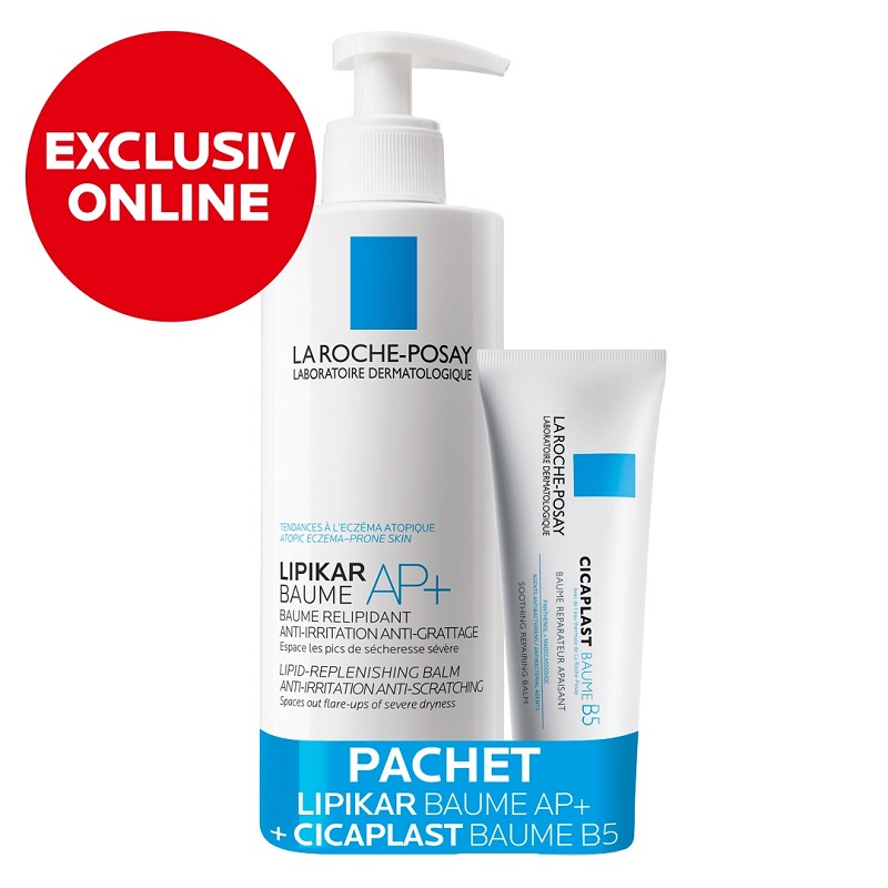 Pachet Lipikar Baume Ap 400ml + Cicaplast Baume 40 ml, La Roche Posay