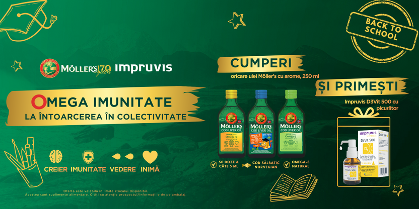 Promotie cu produs promotional la Moller's - Back to Shool