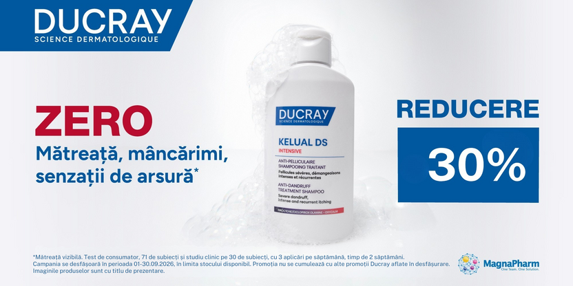 Promotie cu reducere 30% la Ducray
