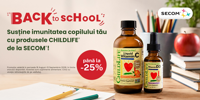Promotie cu reducere de pana la 25% la Secom - Back to School